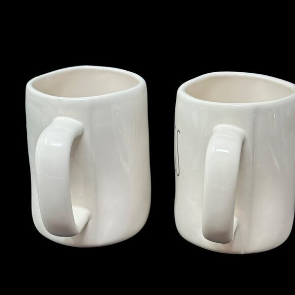 Rae Dunn Prince Princess Couples Mug Set Magenta LL Large Letters Coffee Tea Cup - Picture 5 of 9